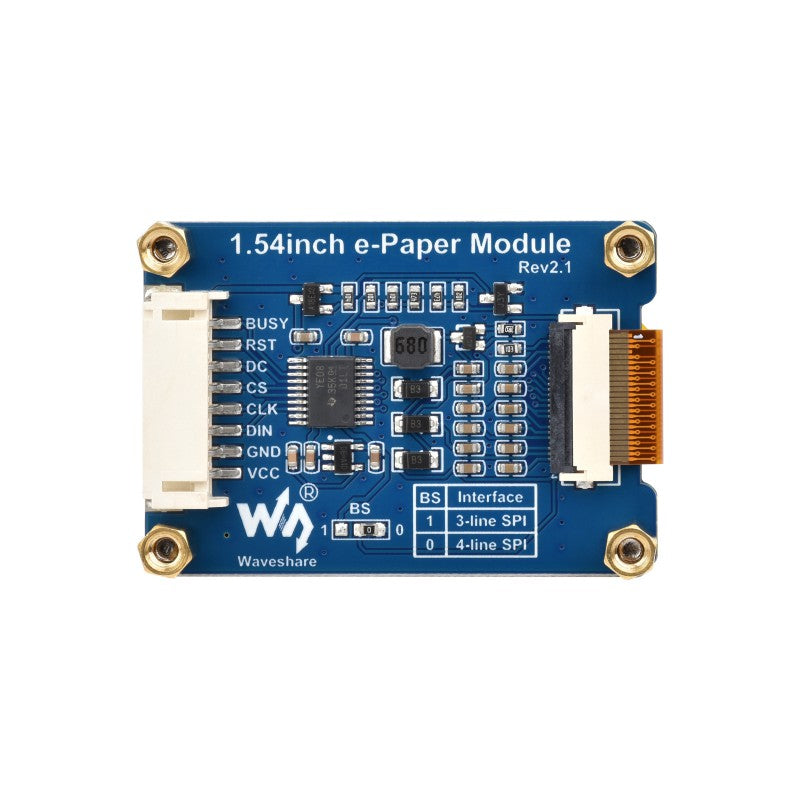 1.54inch e-Paper display (G), e-ink display, 200x200, Red/Yellow/Black/White, SPI Interface