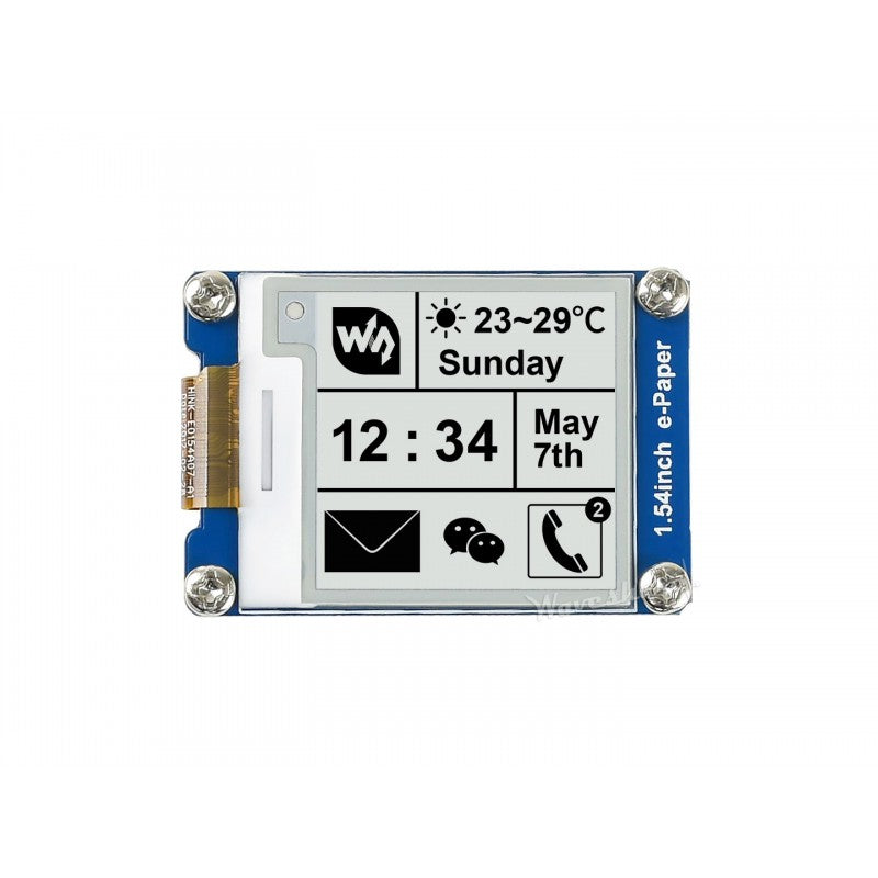 200x200, 1.54inch E-Ink display module
