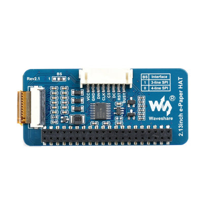 250x122, 2.13inch E-Ink display HAT for Raspberry Pi