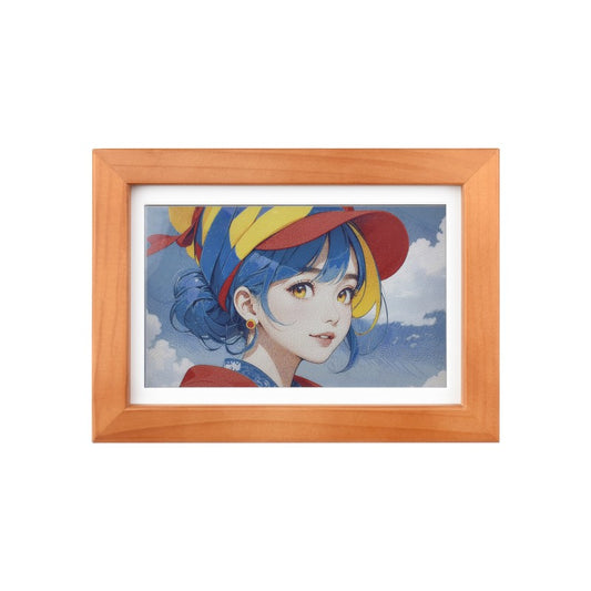 ESP32-S3-PhotoPainter 7.3inch E6 Full Color E-paper Display With Solid Wood Photo Frame, Ultra-long Standby, 800 × 480 Resolution
