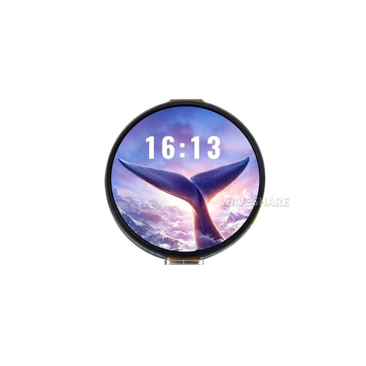 ESP32-S3 1.32inch AMOLED Round Touch Display Development Board, 466×466 Pixels, QSPI Interface, Supports Wi-Fi and Bluetooth 5
