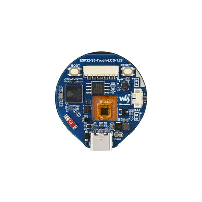 ESP32-S3 Development Board, with 1.28inch Round Touch LCD, Compact size, Accelerometer And Gyroscope Sensor