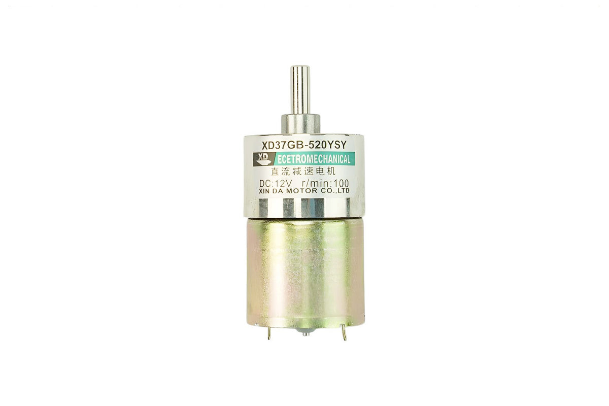 Metal DC Geared Motor - 12V 100RPM 12kg.cm