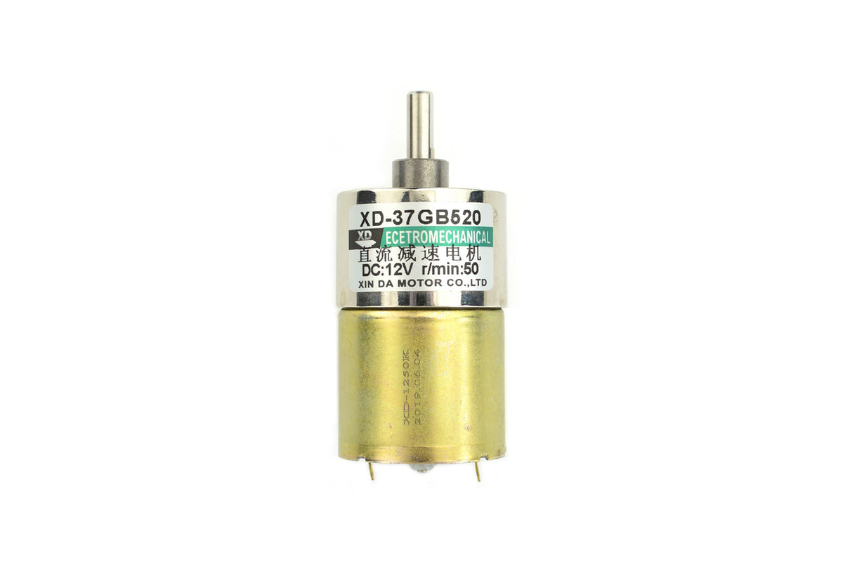 Metal DC Geared Motor - 12V 50RPM 26kg.cm