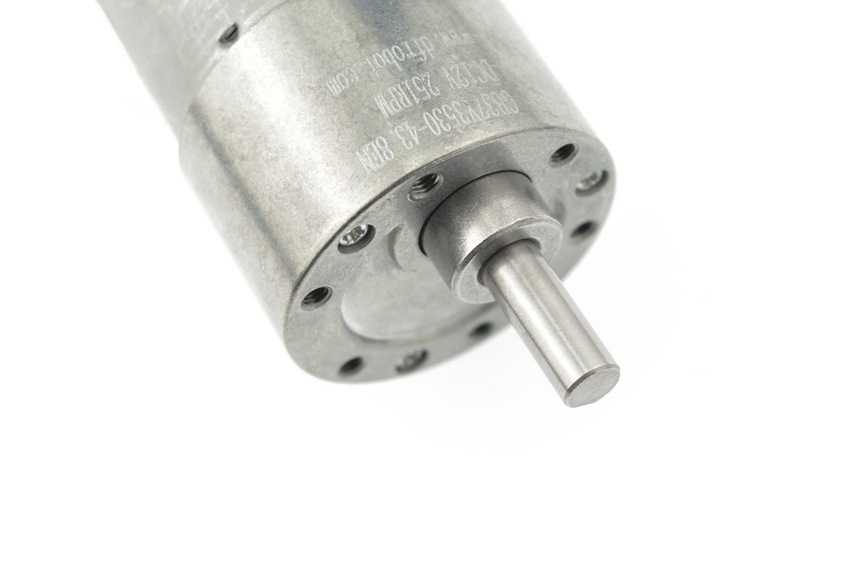 12V Metal DC Geared Motor with Encoder (43.8:1, 251RPM, 18Kg.cm)