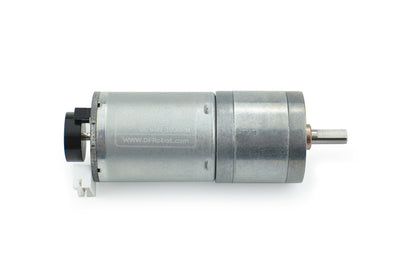 Metal DC Geared Motor w/Encoder - 6V 100RPM 6.5Kg.cm