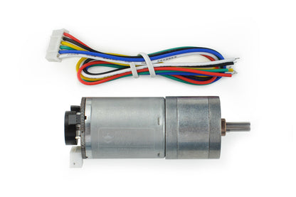 Metal DC Geared Motor w/Encoder - 6V 210RPM 10Kg.cm