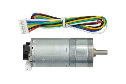 Metal DC Geared Motor w/Encoder - 6V 300RPM 3.6Kg.cm