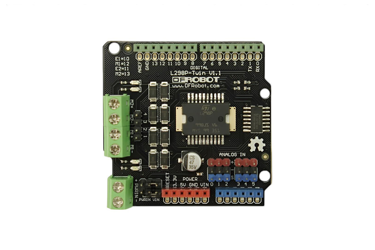 Gravity: 2x2A Motor Shield for Arduino Twin